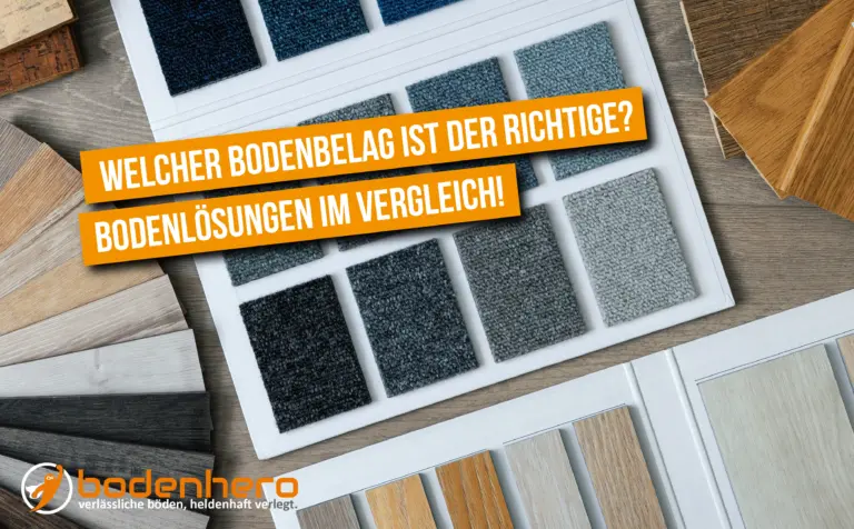 Farbmuster von Vinyl-, Laminat- und Teppichböden im Vergleich – bodenhero